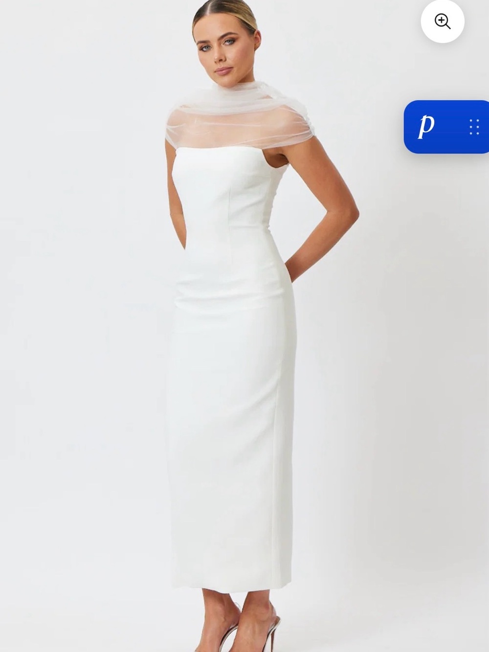 Bianca and Bridgett MARLEE MIDI DRESS WHITE —NEVER WORN